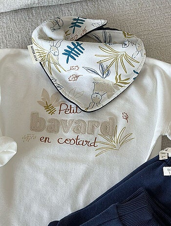 Foulard enfant en velours Gribouille