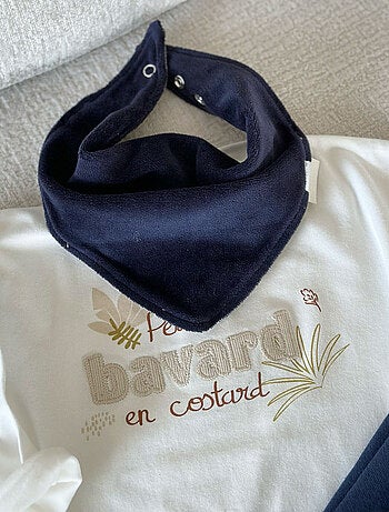 Foulard enfant en velours Gribouille