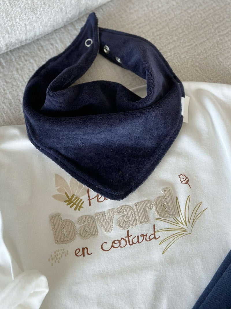 Foulard enfant en velours Gribouille Bleu - Kiabi