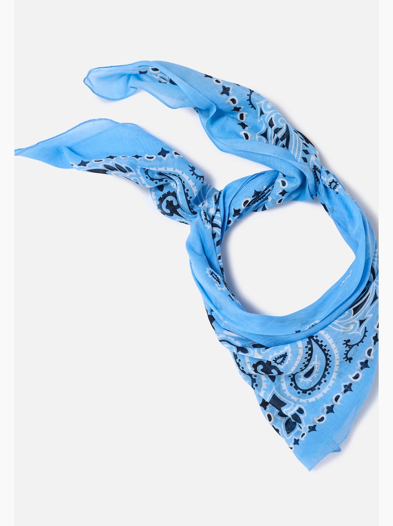 Foulard esprit bandana - Damart Bleu - Kiabi