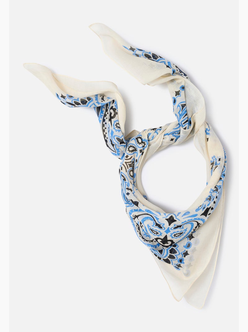 Foulard esprit bandana - damart Marron - Kiabi