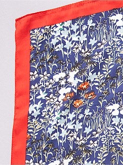 Foulard façon carré de soie - Kiabi