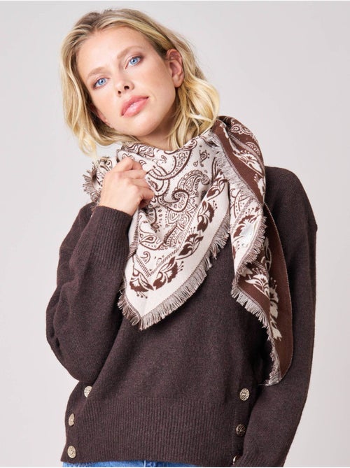Foulard femme avec franges imprimé 'deeluxe' - Kiabi Foulard femme avec franges imprimé 'deeluxe' - Kiabi