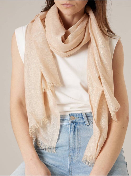 Foulard femme uni finition brillante 'Deeluxe' - Kiabi