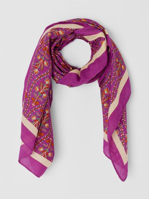 Foulard fleuri - Damart - Kiabi