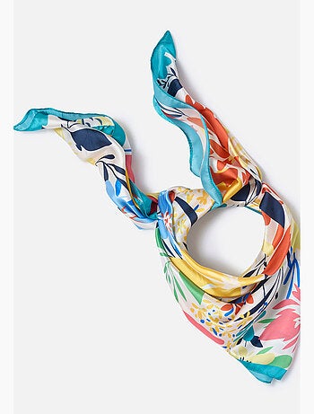 Foulard fleuri effet satiné - Damart