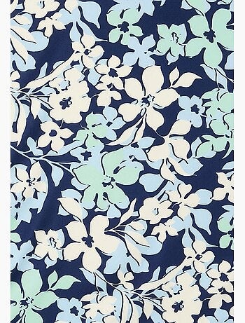 Foulard fleuri et pois - damart