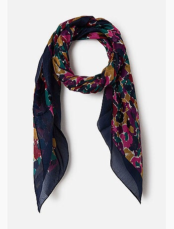 Foulard fleuri pure soie - Damart