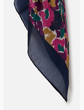 Foulard fleuri pure soie - Damart