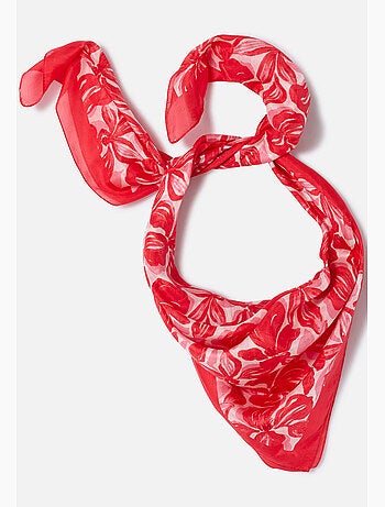 Foulard fleuri pure soie - Damart