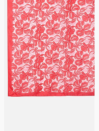 Foulard fleuri pure soie - Damart