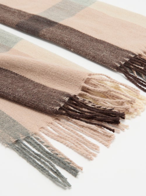Foulard forme écharpe à carreaux - Kiabi Foulard forme écharpe à carreaux - Kiabi