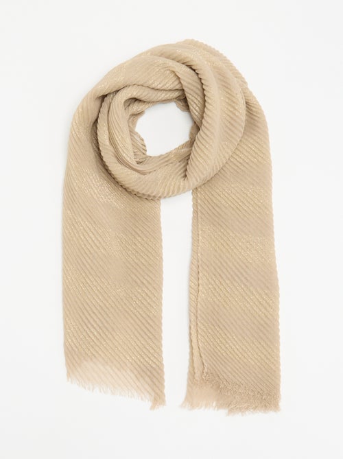 Foulard forme écharpe froissé avec fils brillants - Kiabi