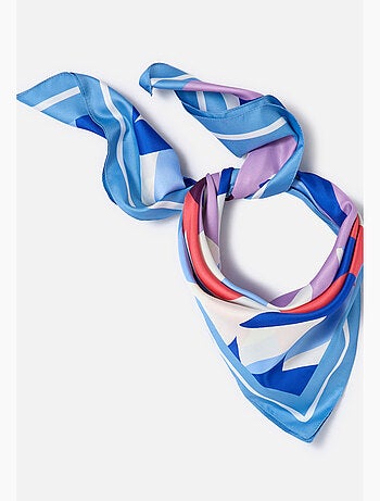Foulard grand carré fleuri - Damart