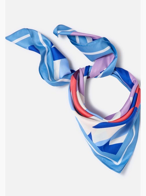 Foulard grand carré fleuri - Damart - Kiabi