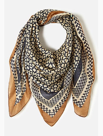 Foulard graphique pure soie - Damart