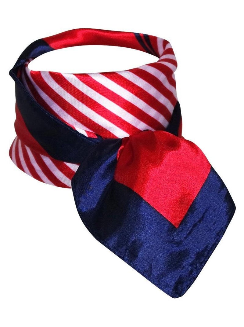 Foulard hotesse polysatin Rouge - Kiabi