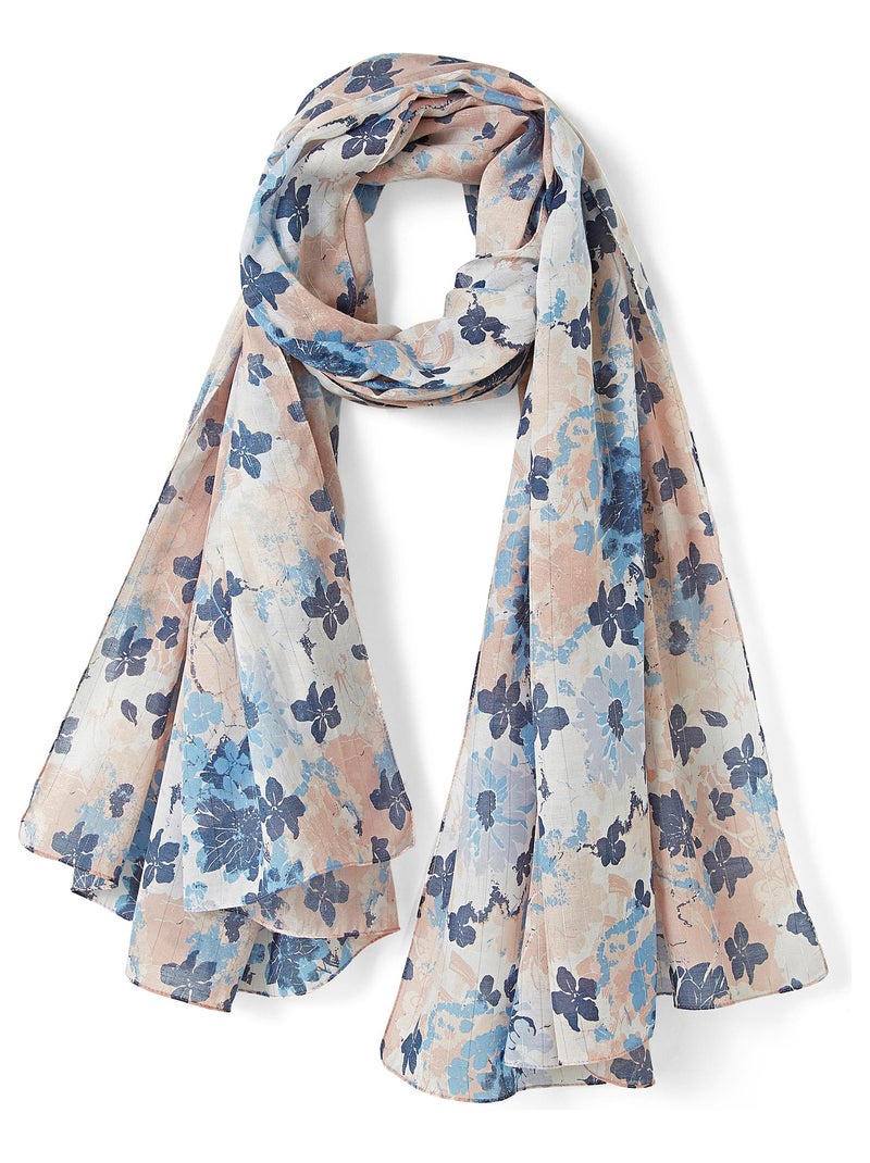 Foulard imprimé - Damart Bleu - Kiabi