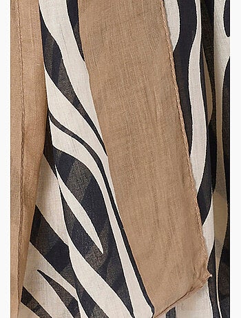 Foulard imprimé animalier pur coton - Damart