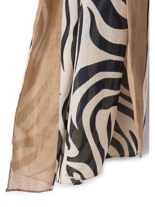 Foulard imprimé animalier pur coton - Damart - Kiabi