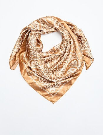 Foulard imprimé 'arabesques'