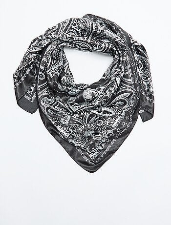 Foulard imprimé 'arabesques'