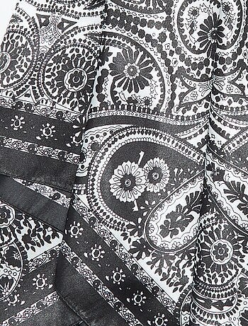 Foulard imprimé 'arabesques'