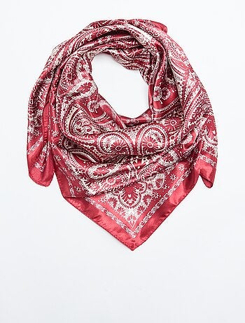 Foulard imprimé 'arabesques'