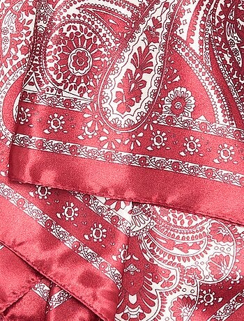 Foulard imprimé 'arabesques'
