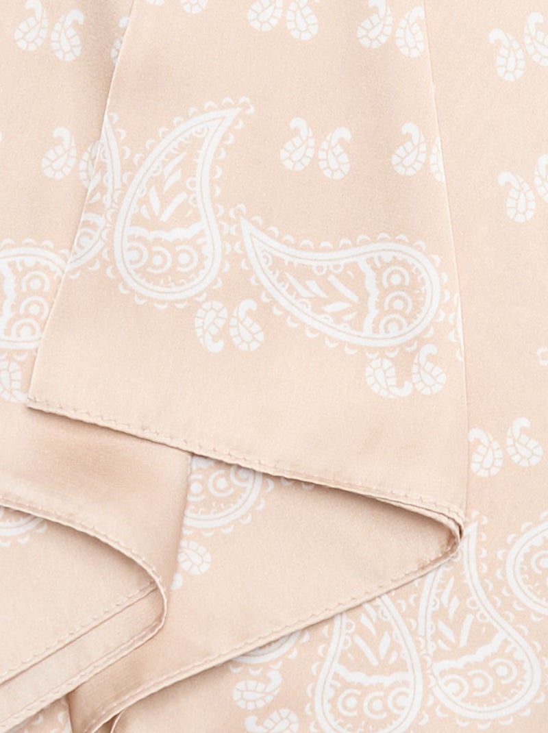 Foulard imprimé 'bandana' Beige - Kiabi