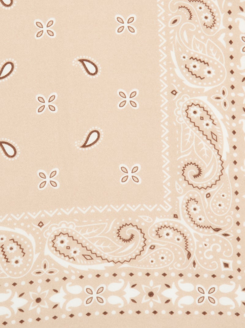 Foulard imprimé bandana Blanc - Kiabi