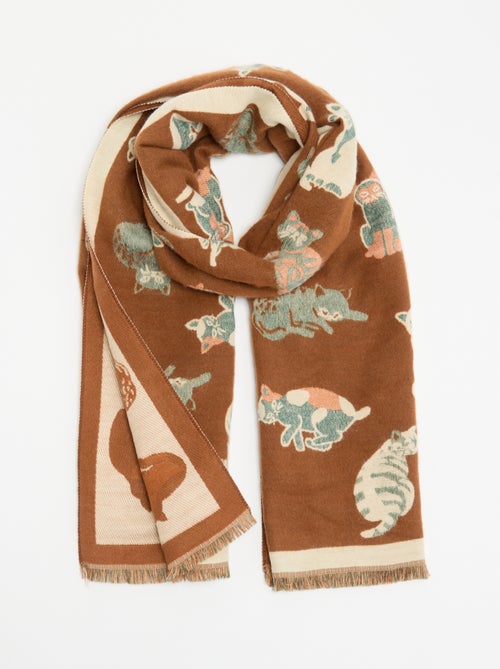 Foulard imprimé 'chats' - Kiabi Foulard imprimé 'chats' - Kiabi