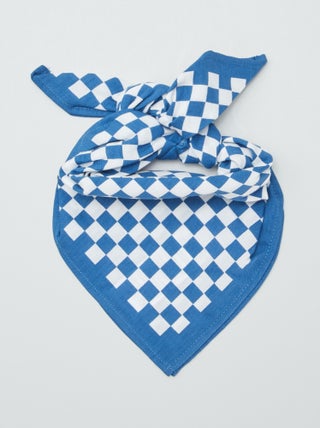 Foulard imprimé 'damier'