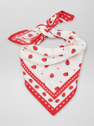 Foulard imprimé 'Fraises'