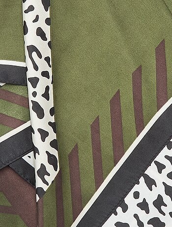 Foulard imprimé 'léopard'