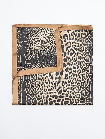 Foulard imprimé 'léopard'