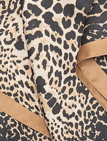 Foulard imprimé 'léopard'