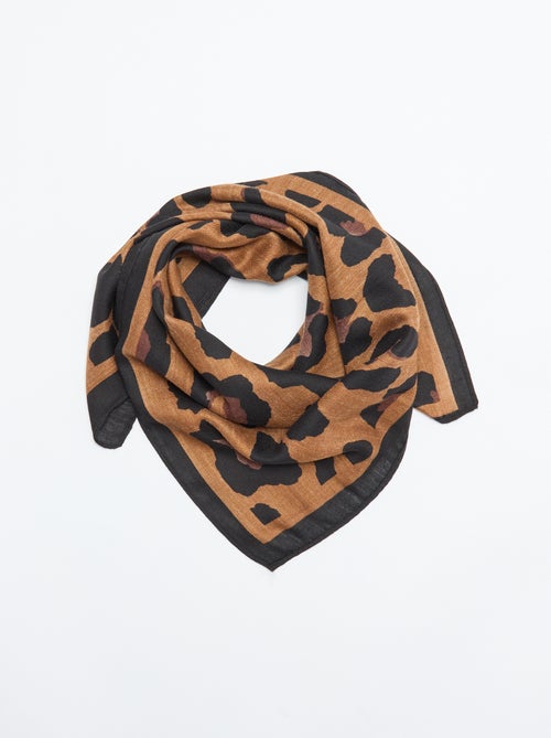 Foulard imprimé 'léopard - Kiabi Foulard imprimé 'léopard - Kiabi