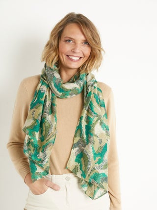 Foulard imprimé motif pailleté