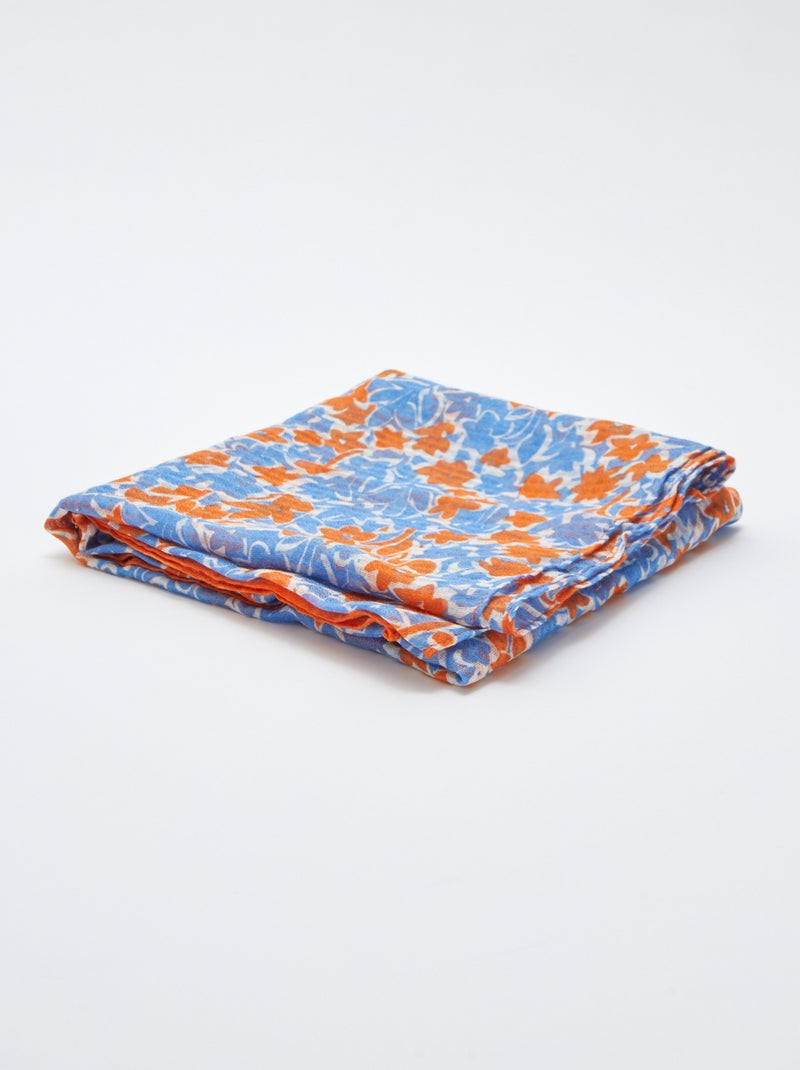 Foulard imprimé Orange - Kiabi