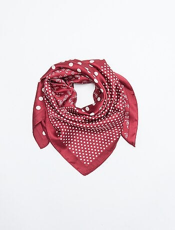 Foulard imprimé 'pois' et 'bandana'
