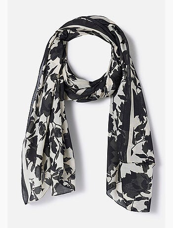 Foulard imprimé végétal contrasté - Damart