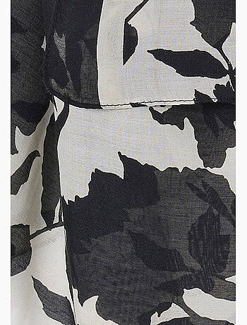 Foulard imprimé végétal contrasté - Damart
