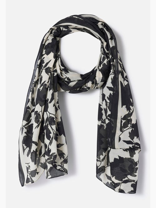 Foulard imprimé végétal contrasté - Damart - Kiabi