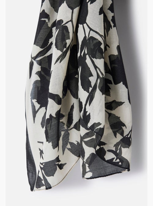 Foulard imprimé végétal contrasté - Damart - Kiabi