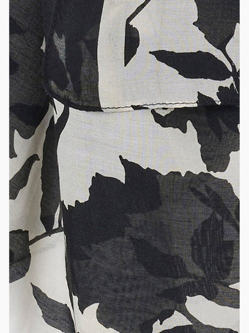 Foulard imprimé végétal contrasté - Damart - Kiabi