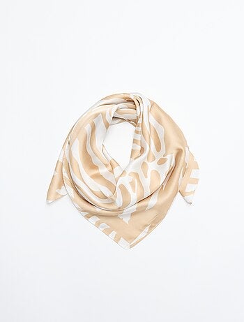 Foulard imprimé 'zèbre'