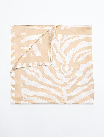 Foulard imprimé 'zèbre'