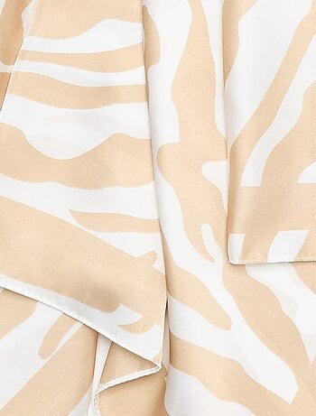 Foulard imprimé 'zèbre'