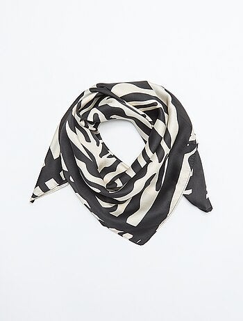 Foulard imprimé 'zèbre'